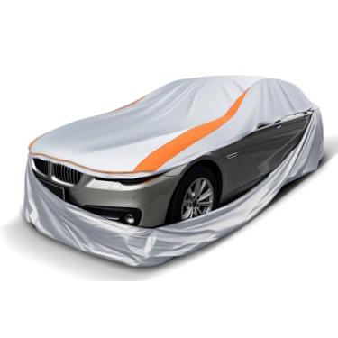 Imagem de FJWDSC Capas de carro totalmente fechadas com ajuste universal para Impala/El Camino/Caprice/Bel Air/Biscayne, Dodge Charger Daytona, Série 7, Benz S, A8/S8, Lexus LS, CT6, Continental