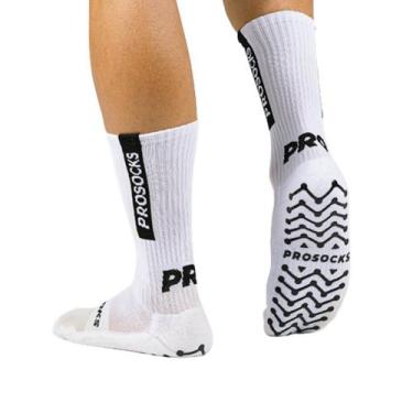 Imagem de Meia Masculina Prosocks Ultragrip Branco/Preto, Branco, Preto, 38-44