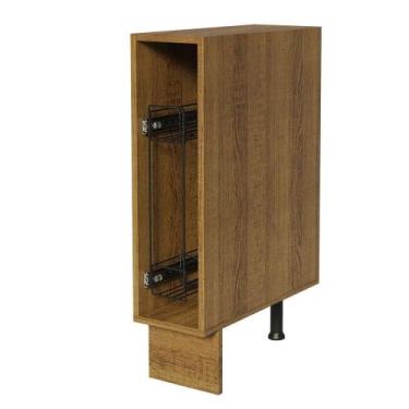 Imagem de Balcão Porta-temperos Lux, Glamy e Stella 20 X 60cm Rustic - MADESA