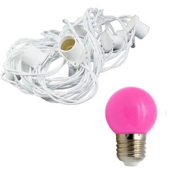 Imagem de Festão 5 Metros com Lâmpadas Bolinha Coloridas - SHIN TECH