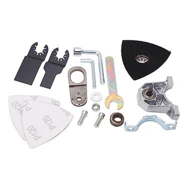 Imagem de aqxreight Kit de Adaptador de ângulo de Multifuncional Com Lâminas Oscilantes para Corte e Polimento de Metal de Madeira