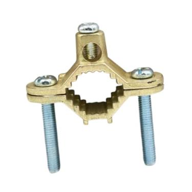 Imagem de WeiLaiKeQi Grampo de aterramento para tubo de aterramento Conector de Hardware resistente Grampo de fio profissional de alto desempenho ajustável de 1/2" a, 1pcs