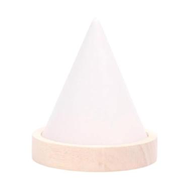 Imagem de Fiocias Suporte para exibição de joias, suporte para anéis, decoração para casa, em formato de cone para noivado, pulseira para brincos, armário de loja, Branco