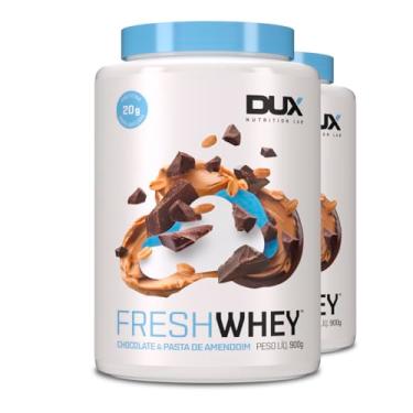 Imagem de Kit 2 Whey Protein Fresh Dux Chocolate e Pasta de Amendoim 900g