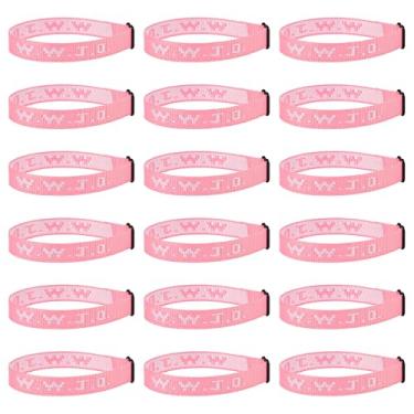 Imagem de Pmormyy 18 peças de pulseiras WWJD para mulheres e homens, pulseiras de presente em massa de Jesus Cristão, ajustável, What Would Jesus Do, Fibra de poliéster, Sem Pedra Preciosa