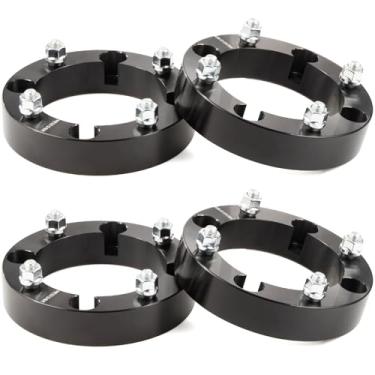 Imagem de GAsupply Espaçadores de roda 4 x 156 ATV, 3,8 cm de espessura, furo do cubo 131, parafusos 12 x 1,5, compatível com Polaris Ranger, 2014 + RZR XP 1000, 2015+ RZR Trail 900, 900 XC, RZR High Performance S 900