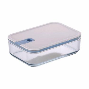 Imagem de Pote De Vidro Hermético Retangular - Tampa Com Alavanca - 16