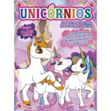 Imagem de Floresta Encantada Para Colorir Especial Unicornio