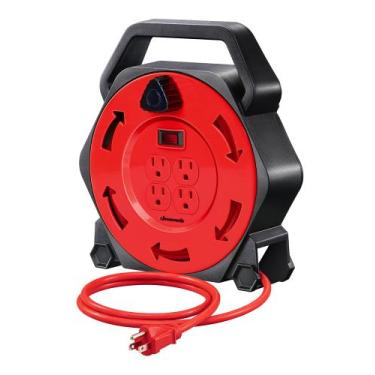 Imagem de Carretel de cabo de extensão DEWENWILS de 25 pés com 4 saídas 13A list