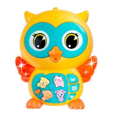 Imagem de DM Toys Baby Musical Coruja Luz e Música Amarelo