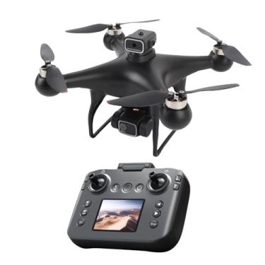 Imagem de VBESTLIFE Drone Com Câmera para Adultos, Lente Dupla de 1080p HD Com Controlador de Tela LCD Com Cartão SD de 8 GB, Motores Sem Escova, Pairar Estável, Waypoint Fly (3 baterias)