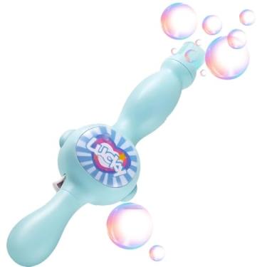 Imagem de Varinha Mágica Spray Lança Bolha De Sabão C/Fumaça Luz Som (Azul)