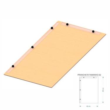 Imagem de Prancheta Desenho Técnico Arquitetura Engenharia Mdf Nat A2 - Fenix