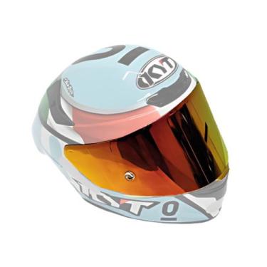 Imagem de Viseira Capacete Kyt Tt Course Revo Vermelha - Visor 1, REVO VERMELHA
