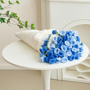 Imagem de Cobertor de flores de céu azul, cobertor circular gigante macio feito de material de chenille (bege, 101,6 cm)