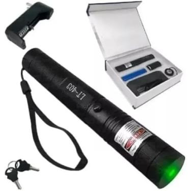 Imagem de Caneta Laser Verde Ultra Potente 50000mW 100km Resistente Água + Bateria e Carregador – Longo Alcance Profissional