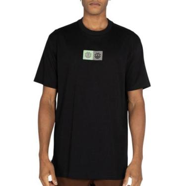 Imagem de Camiseta Element Dual Preta, G, Preto