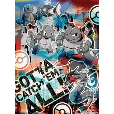 Imagem de Buffalo Games - Pokémon - Pokemon Squirtle Evolution Graffiti - 1000 Piece Jigsaw Puzzle for Adults Challenging Puzzle Perfect for Game Nights - Finished Puzzle Size is 26.75 x 19.75