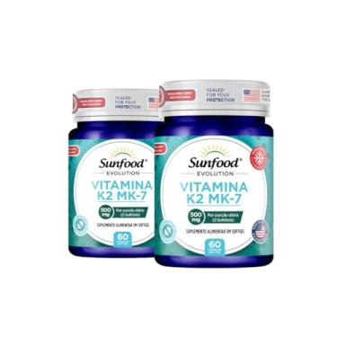 Imagem de KIT 02 VITAMINA K2 MK-7 500MG 60 SOFTGELS - SUNFOOD EVOLUTION