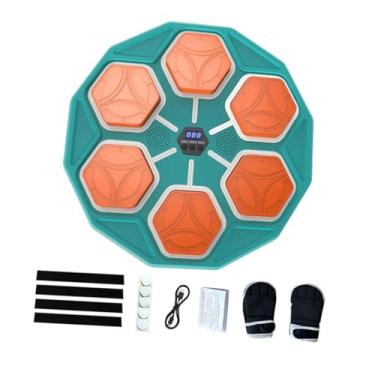 Imagem de UGPLM Máquina de boxe infantil, alvo de parede, treinamento de, almofada de socos com luvas para exercícios, esportes, academia, casa, Verde