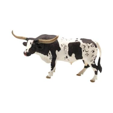 Imagem de MERIGLARE Estatueta de vaca, animal de fazenda, brinquedo educacional, artesanato, estátua, animais de fazenda, figura para crianças, presente de aniversário