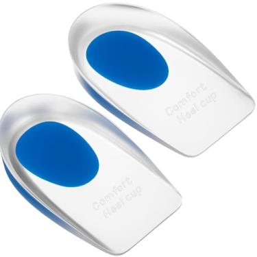 Imagem de Kit 02 Palmilha Calcanheira Gel Ortopédica Para Esporão De Calcâneo E Facite Plantar Tamanhos Variados Linha Premium