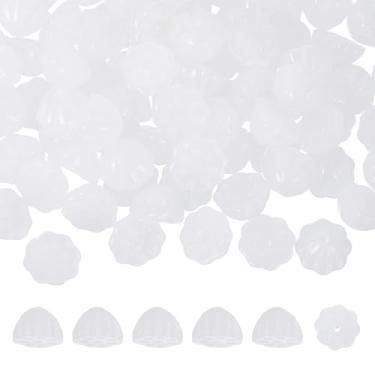 Imagem de PATIKIL Contas de sementes de lótus de vidro, 100 peças, lindos pingentes de sementes de lótus de cristal, contas espaçadoras tchecas translúcidas para fazer joias faça você mesmo, pulseiras, colar