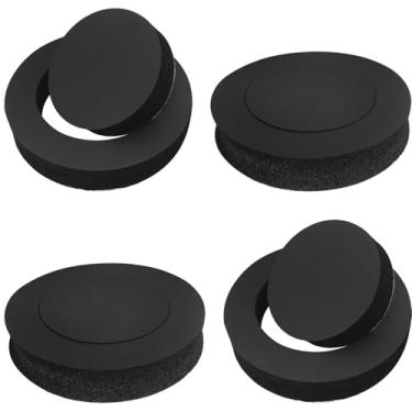 Imagem de MEETOOT Anel de vedação autoadesivo de espuma para alto-falante de veículo, 4 a 4,5 polegadas, painel à prova d'água, realçador de som