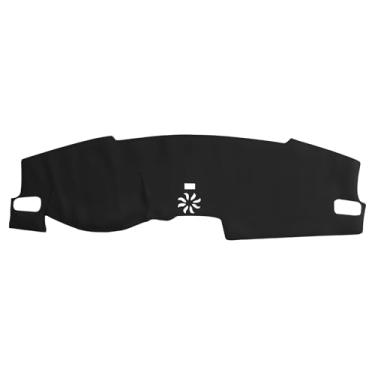 Imagem de Hihaha Capa de painel para Honda Civic 2022-2025 No Hud Capa de painel interior de carro antiderrapante/antipoeira couro preto linha preta 1 peça