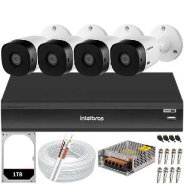 Imagem de Kit 4 Câmeras de Segurança Full Hd 1080p 1220b Intelbras Dvr Inteligen