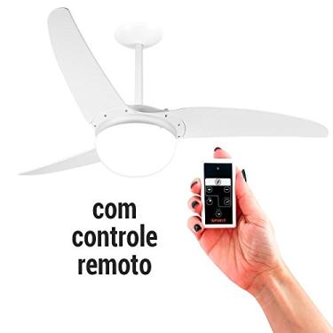 Imagem de Ventilador de Teto Spirit 302 Branco com controle remoto 127v