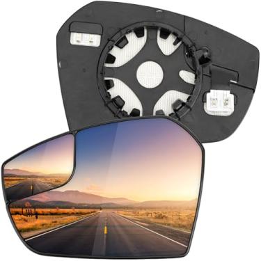 Imagem de LOIYLLEN Substituição do espelho lateral do motorista para Ford Escape 2017 2018 2019 - Vidro do espelho do lado esquerdo, vidro dos espelhos retrovisores com aquecimento elétrico