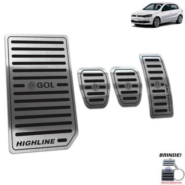 Imagem de Descanso + Pedaleira Manual Gol Highline G6 G7 Preto