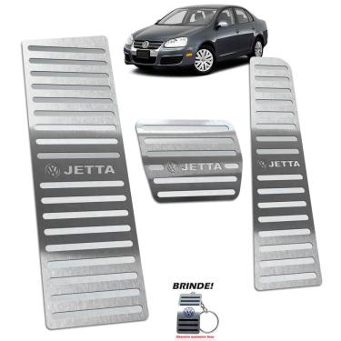 Imagem de Descanso + Pedaleira Volkswagen Jetta 2007 a 2010 Prata