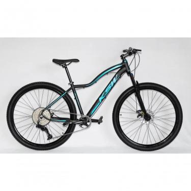 Imagem de Bicicleta Aro 29 Ksw Mwza Feminina Alumínio 12v Kit 1x12v Pedivela Single K7 11-50 Freio A Disco - Preto-azul Tam. 17