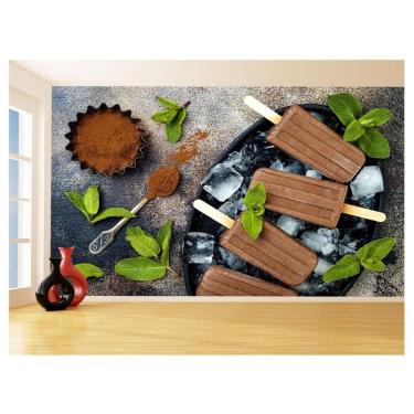 Imagem de Papel De Parede Alimentos Sorvete Palito Choco 3,5M Al384