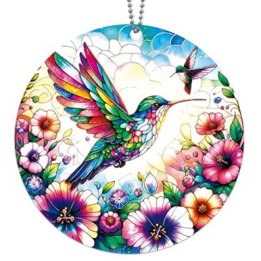 Imagem de Enfeites de beija-flor para árvore de Natal, enfeite de apanhador solar de beija-flor, lindos enfeites de Natal - presentes de beija-flor para mulheres, ideias de presente de beija-flor