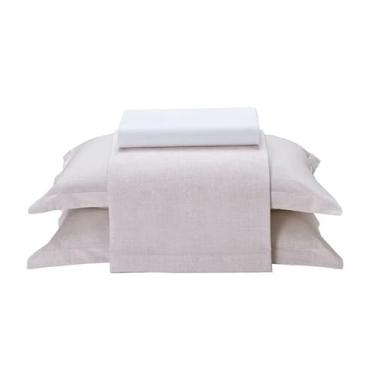 Imagem de Jogo de Cama Queen 4 peças Döhler Uni (Rosa)