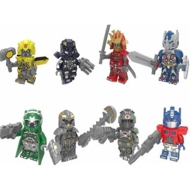 Imagem de Boneco Blocos De Montar Transformers Bumblebee Optimus Prime