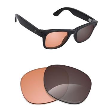Imagem de Alphax Lentes de reposição Adapt Orange fotocromáticas não polarizadas para óculos de sol Ray Ban RB4362