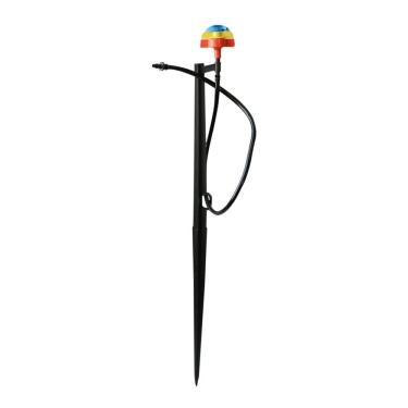 Imagem de XMGKMN Aspersor giratório durável para agricultura com haste de aterramento Acessórios de irrigação por gotejamento de estufa para terras agrícolas Bocais de nebulização 10 conjuntos