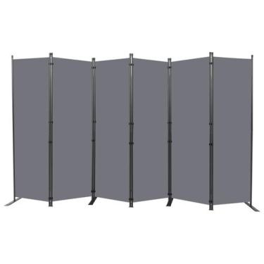Imagem de Divisória de quarto HOMSCREENER portátil de 6 painéis em tecido de 132