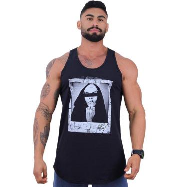 Imagem de Regata Longline Masculina Limitada MXD Conceito Foto Moça com Gestos-Masculino