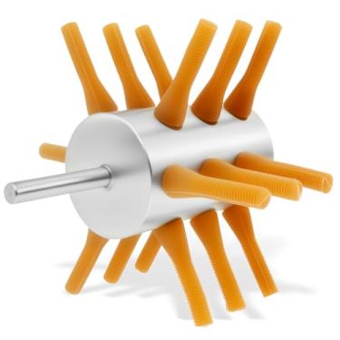 Imagem de Máquina de depilação de aves de capoeira de aço inoxidável que economiza tempo, máquina versátil de depilação de aves, fácil de usar para galinhas (cor de poeira)