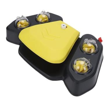 Imagem de AYNEFY Fonte Potável para Animais de Estimação Ativada por Patas, Dispensador de água para Cães Ao Ar Livre Com Recurso de Pulverização para Jardim e Acampamento (Amarelo)