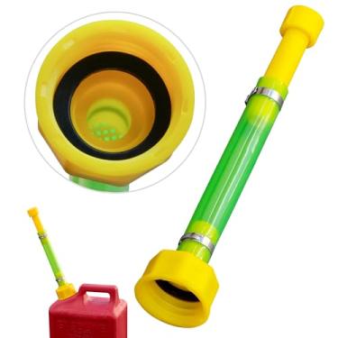 Imagem de mapleza 1 peça de substituição de bico de lata de gás de 27,7 cm, compatível com latas de gás Midwest Scepter, mangueira de gás de PVC adequada para jarras de combustível de 1/2/5/10 galão que