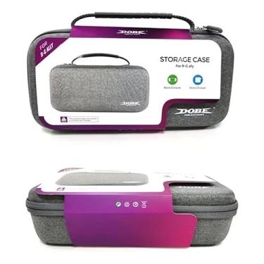 Imagem de Storage Case para ASUS ROG Ally, Estojo Rígido de Transporte em EVA, Cinza, Impermeável com Compartimentos Organizadores e Alça