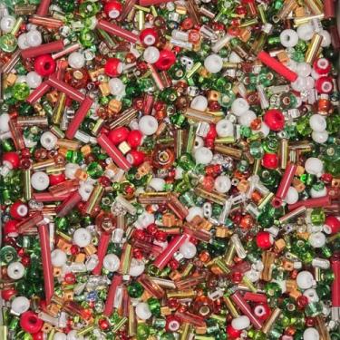 Imagem de 50 g John Bead Bead Bar Christmas Holiday Mix Contas de semente de vidro tcheco para artesanato faça você mesmo, joias, pulseira da amizade, colar, brincos, fabricação de berloques de telefone