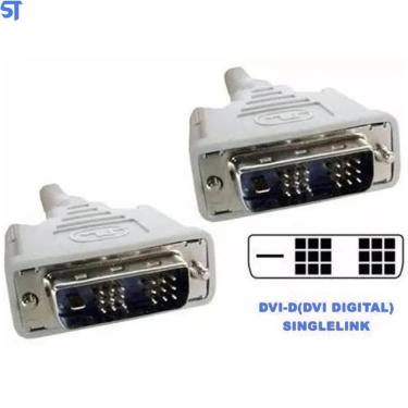 Imagem de Cabo Dvi 18+1 Macho Para Dvi 18+1 Macho 1,5Mt - Branco