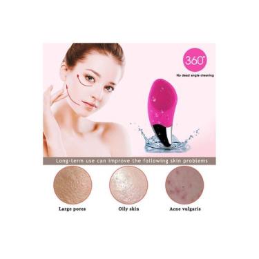 Imagem de Esfoliante facial, limpador sônico, massageador recarregável - Lightbe